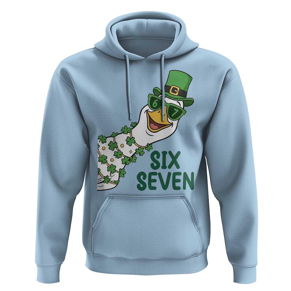 Chaotic Goose Six Seven Meme Hoodie Funny St Patricks Day Gift