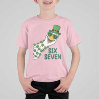 Chaotic Goose Six Seven Meme T Shirt For Kid Funny St Patricks Day Gift