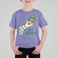 Chaotic Goose Six Seven Meme T Shirt For Kid Funny St Patricks Day Gift