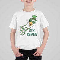 Chaotic Goose Six Seven Meme T Shirt For Kid Funny St Patricks Day Gift