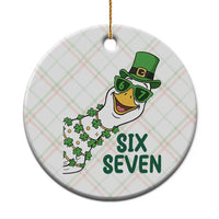Chaotic Goose Six Seven Meme Ceramic Ornament Funny St Patricks Day Gift