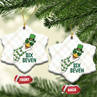 Chaotic Goose Six Seven Meme Ceramic Ornament Funny St Patricks Day Gift