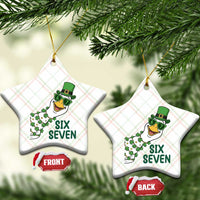 Chaotic Goose Six Seven Meme Ceramic Ornament Funny St Patricks Day Gift