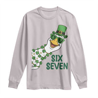 Chaotic Goose Six Seven Meme Long Sleeve Shirt Funny St Patricks Day Gift