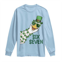 Chaotic Goose Six Seven Meme Long Sleeve Shirt Funny St Patricks Day Gift