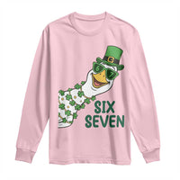 Chaotic Goose Six Seven Meme Long Sleeve Shirt Funny St Patricks Day Gift