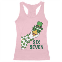 Chaotic Goose Six Seven Meme Racerback Tank Top Funny St Patricks Day Gift