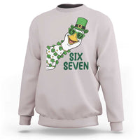 Chaotic Goose Six Seven Meme Sweatshirt Funny St Patricks Day Gift