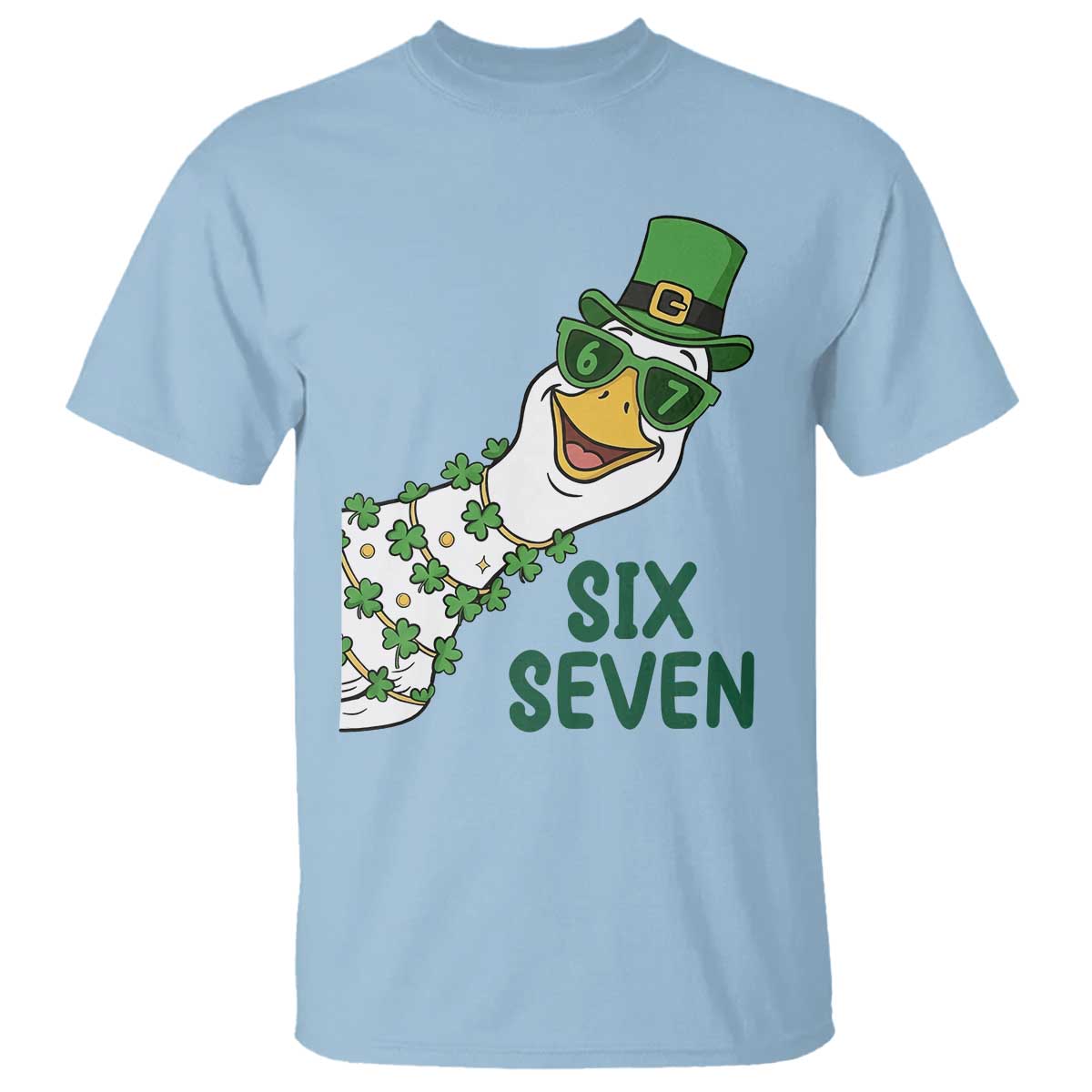 Chaotic Goose Six Seven Meme T Shirt Funny St Patricks Day Gift