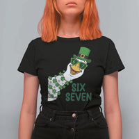 Chaotic Goose Six Seven Meme T Shirt For Women Funny St Patricks Day Gift