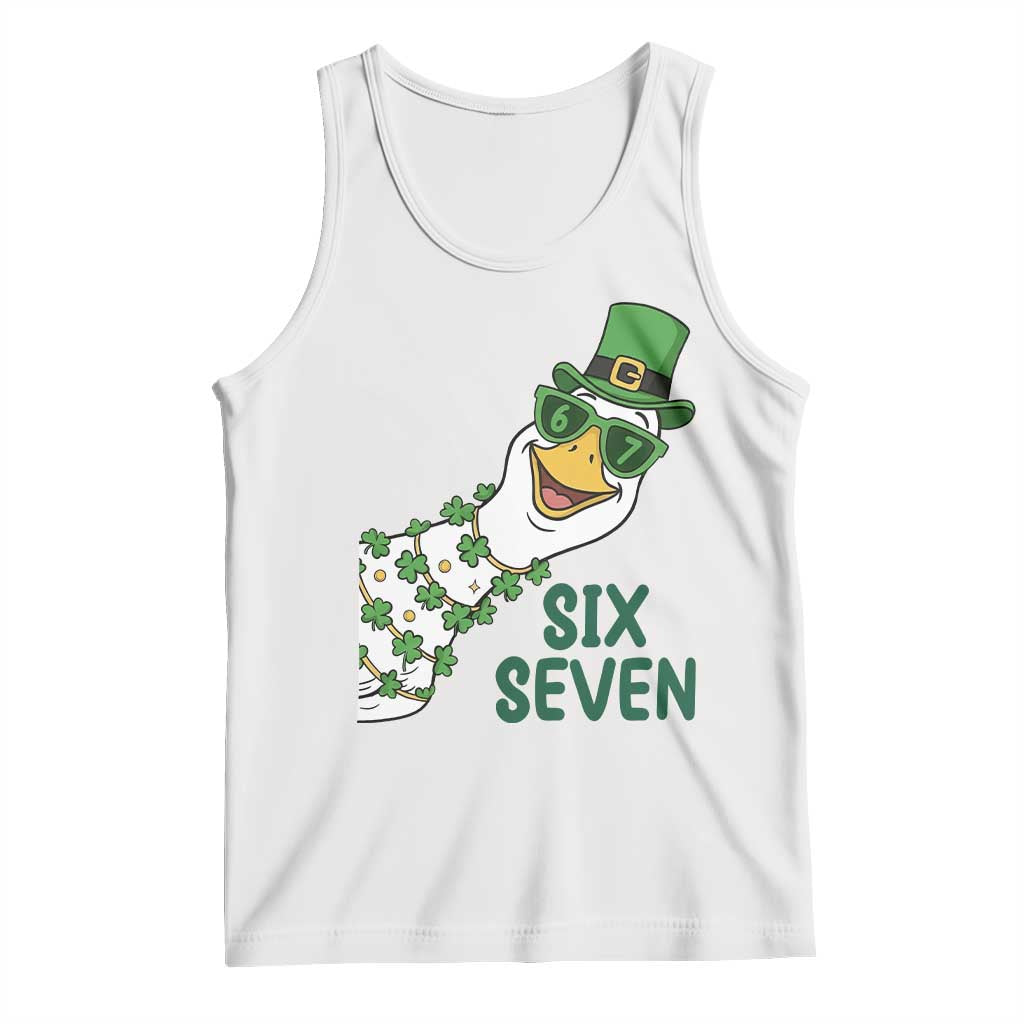 Chaotic Goose Six Seven Meme Tank Top Funny St Patricks Day Gift