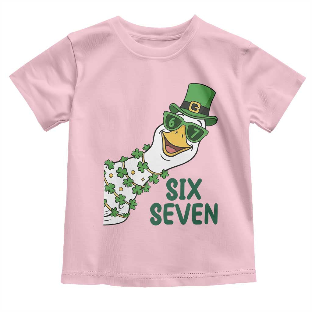 Chaotic Goose Six Seven Meme Toddler T Shirt Funny St Patricks Day Gift