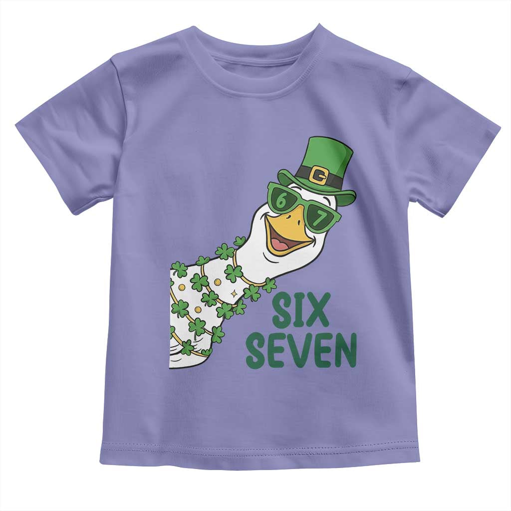 Chaotic Goose Six Seven Meme Toddler T Shirt Funny St Patricks Day Gift