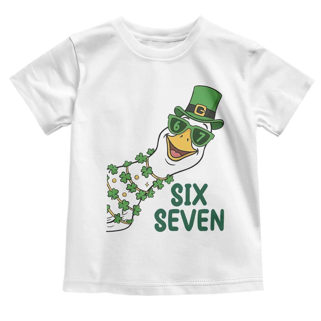 Chaotic Goose Six Seven Meme Toddler T Shirt Funny St Patricks Day Gift