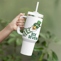 Chaotic Goose Six Seven Meme Tumbler With Handle Funny St Patricks Day Gift