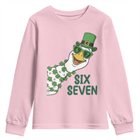 Chaotic Goose Six Seven Meme Youth Sweatshirt Funny St Patricks Day Gift