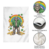 Bigfoot Six Seven Meme Garden Flag Funny St Patricks Day Gift