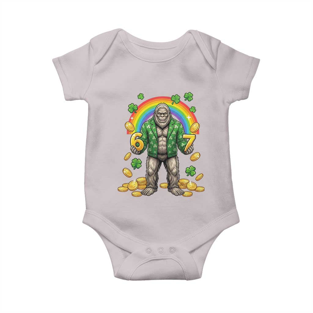 Bigfoot Six Seven Meme Baby Onesie Funny St Patricks Day Gift