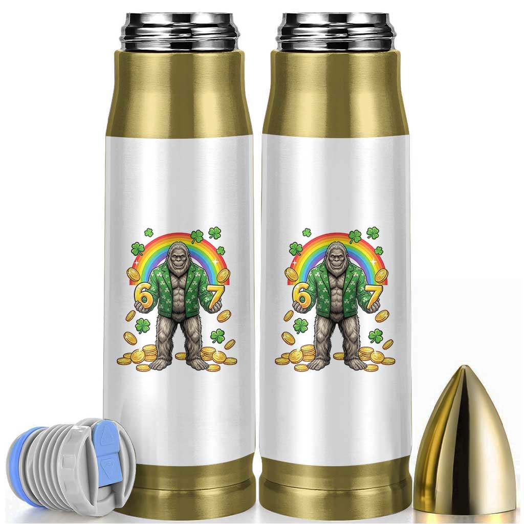 Bigfoot Six Seven Meme Bullet Tumbler Funny St Patricks Day Gift