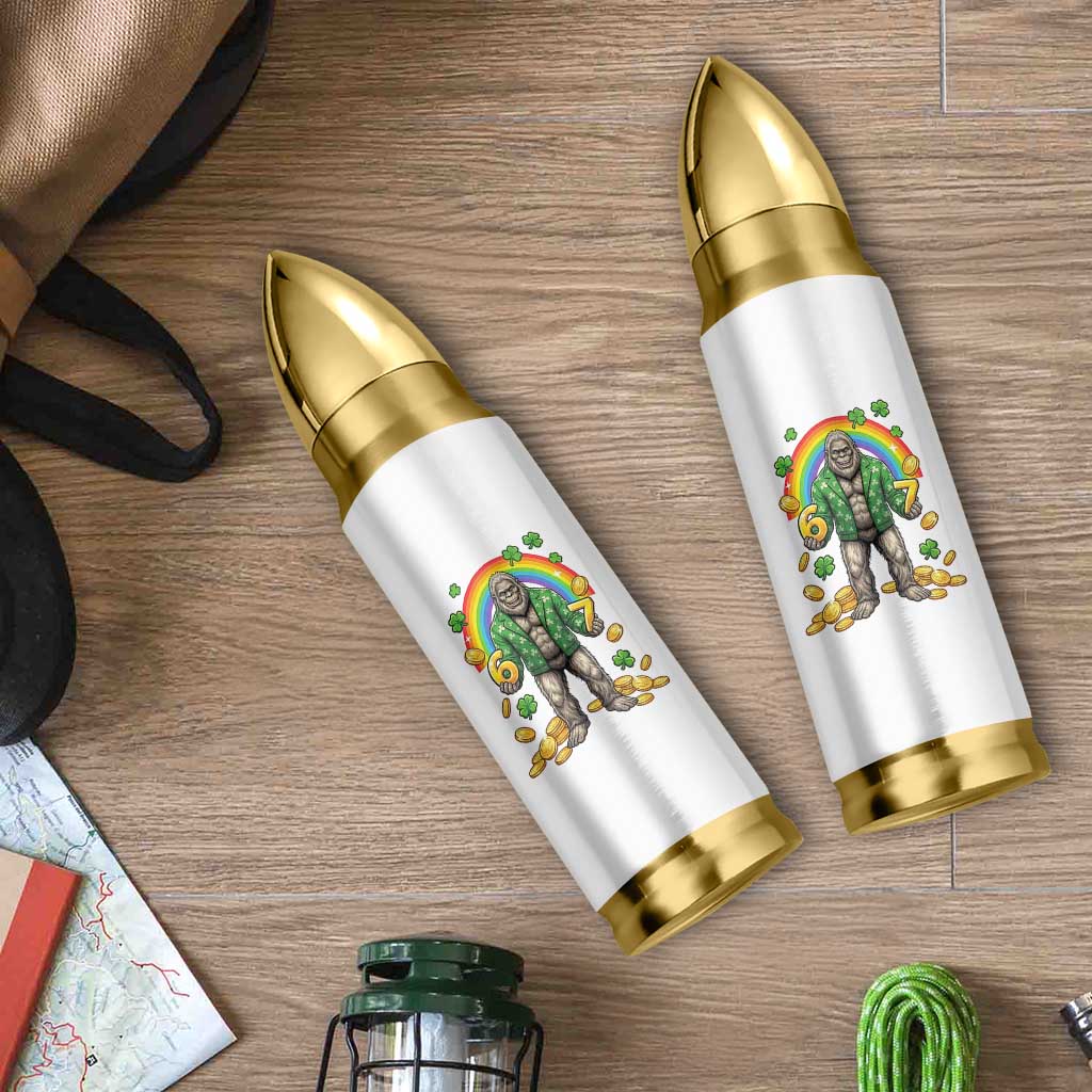 Bigfoot Six Seven Meme Bullet Tumbler Funny St Patricks Day Gift
