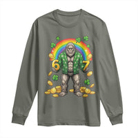 Bigfoot Six Seven Meme Long Sleeve Shirt Funny St Patricks Day Gift