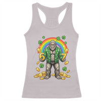 Bigfoot Six Seven Meme Racerback Tank Top Funny St Patricks Day Gift