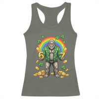 Bigfoot Six Seven Meme Racerback Tank Top Funny St Patricks Day Gift