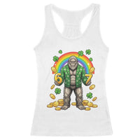 Bigfoot Six Seven Meme Racerback Tank Top Funny St Patricks Day Gift