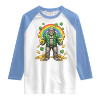 Bigfoot Six Seven Meme Raglan Shirt Funny St Patricks Day Gift