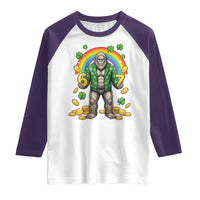 Bigfoot Six Seven Meme Raglan Shirt Funny St Patricks Day Gift
