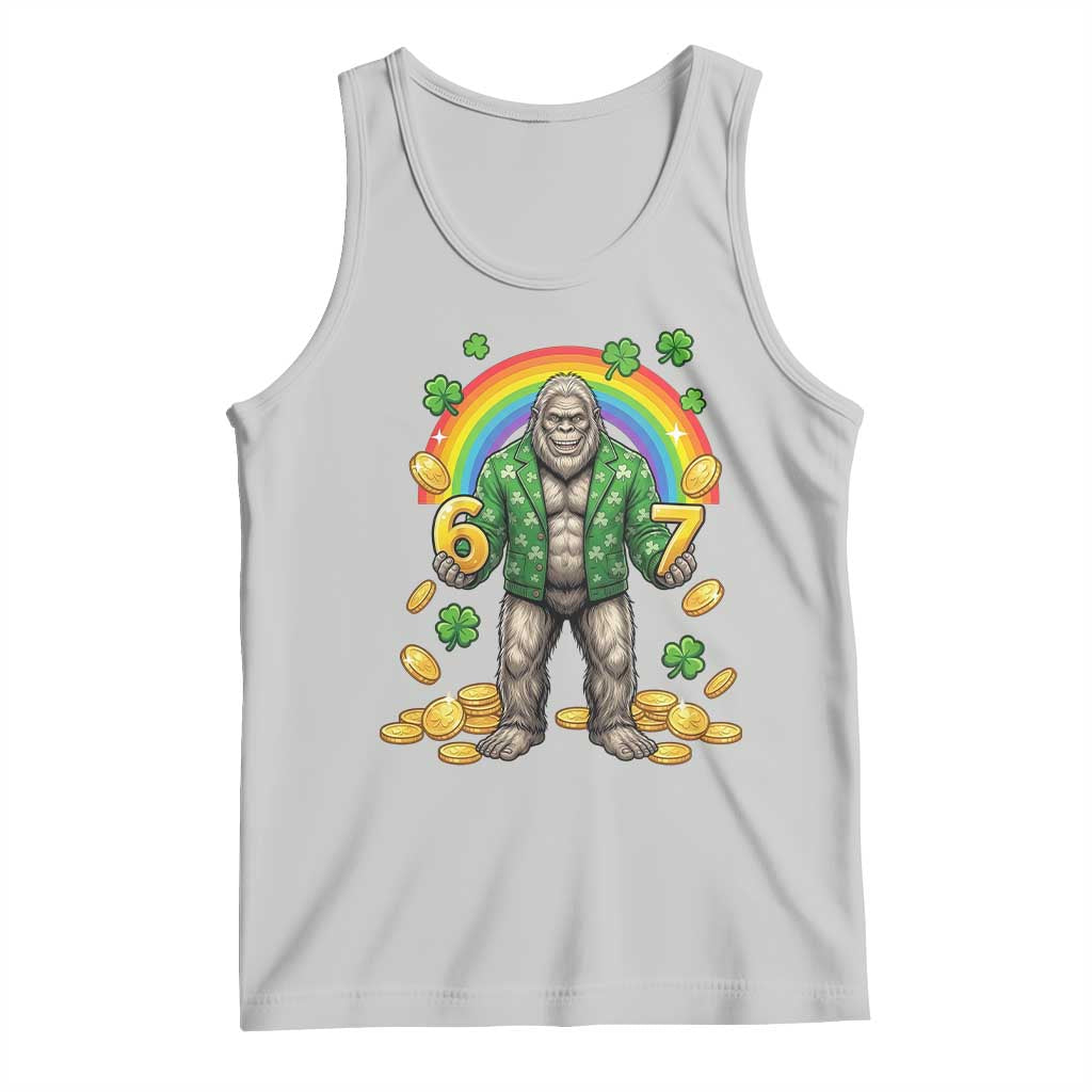 Bigfoot Six Seven Meme Tank Top Funny St Patricks Day Gift