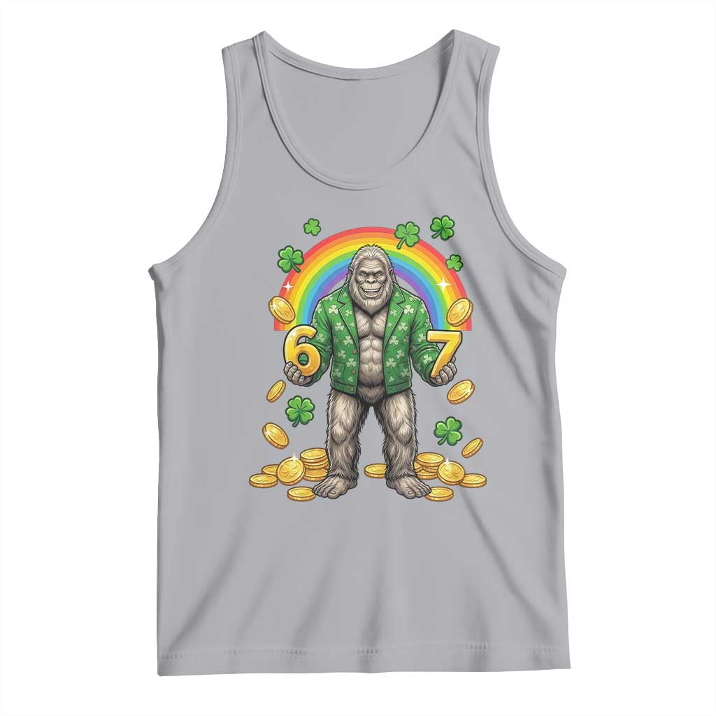 Bigfoot Six Seven Meme Tank Top Funny St Patricks Day Gift