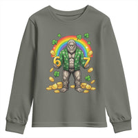 Bigfoot Six Seven Meme Youth Sweatshirt Funny St Patricks Day Gift