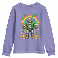 Bigfoot Six Seven Meme Youth Sweatshirt Funny St Patricks Day Gift