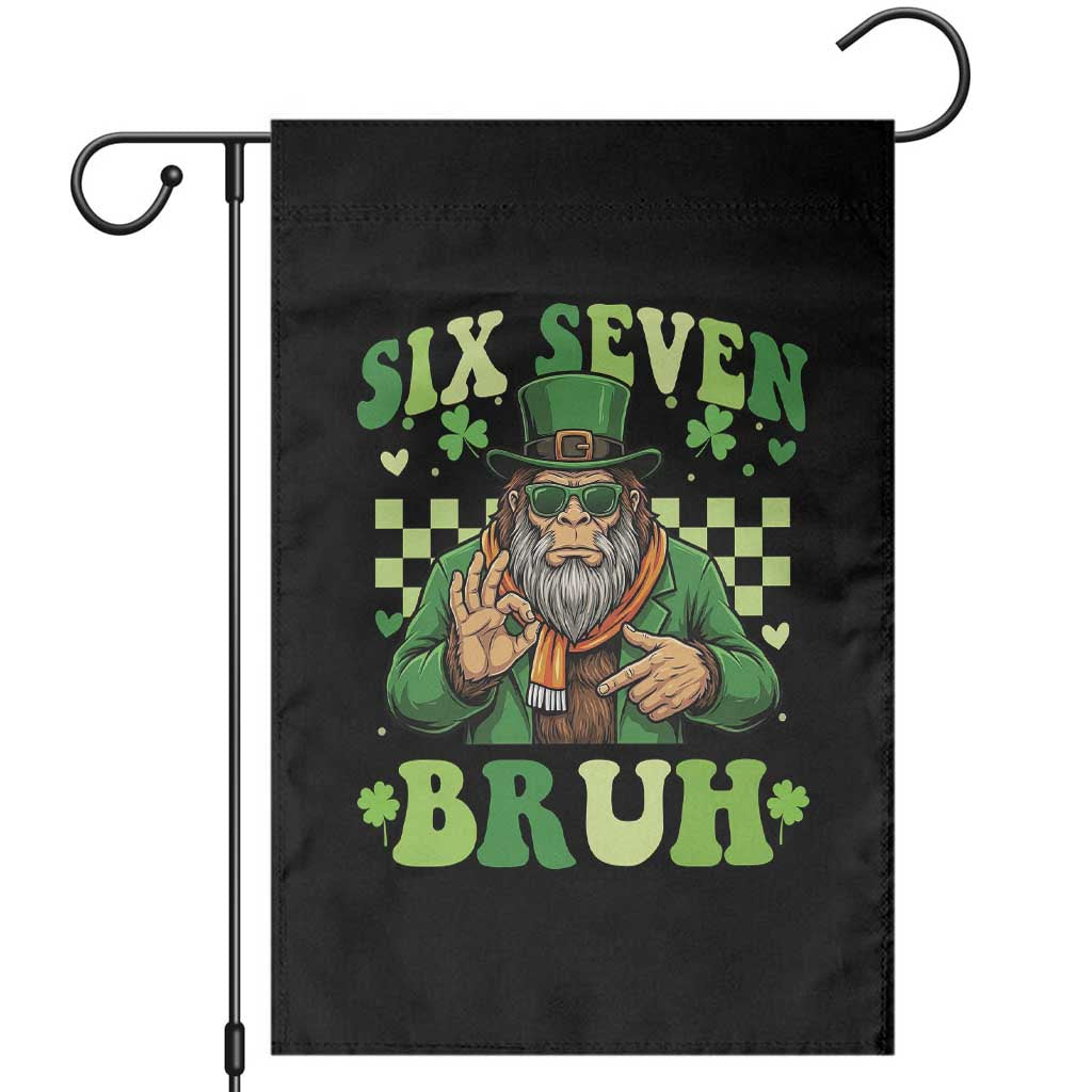 Bigfoot Six Seven Bruh Garden Flag Gen Z Irish Gift