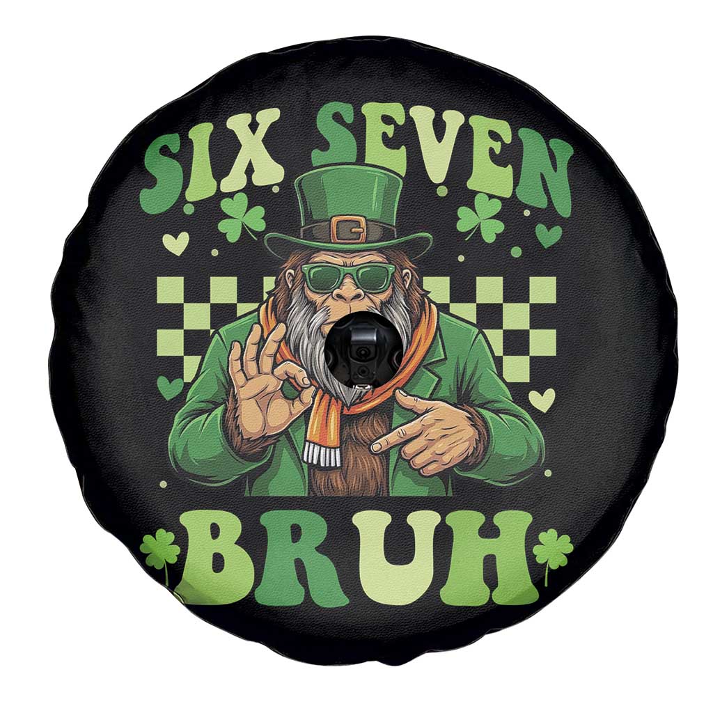 Bigfoot Six Seven Bruh Spare Tire Cover Gen Z Irish Gift