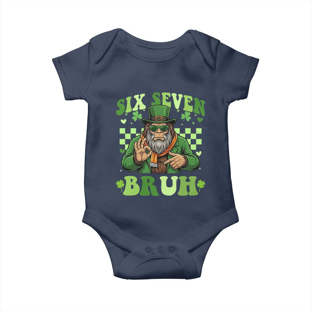 Bigfoot Six Seven Bruh Baby Onesie Gen Z Irish Gift