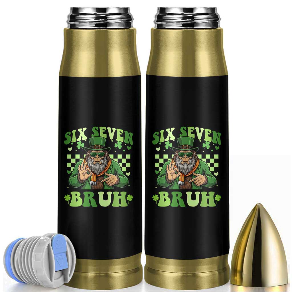 Bigfoot Six Seven Bruh Bullet Tumbler Gen Z Irish Gift