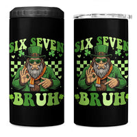Bigfoot Six Seven Bruh 4 in 1 Can Cooler Tumbler Gen Z Irish Gift