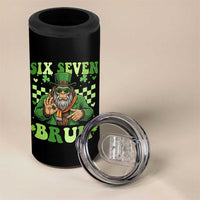 Bigfoot Six Seven Bruh 4 in 1 Can Cooler Tumbler Gen Z Irish Gift