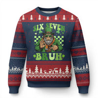 Bigfoot Six Seven Bruh Ugly Christmas Sweater Gen Z Irish Gift