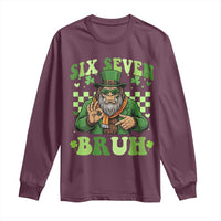 Bigfoot Six Seven Bruh Long Sleeve Shirt Gen Z Irish Gift