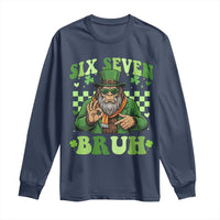 Bigfoot Six Seven Bruh Long Sleeve Shirt Gen Z Irish Gift