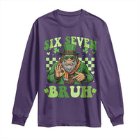 Bigfoot Six Seven Bruh Long Sleeve Shirt Gen Z Irish Gift