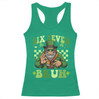 Bigfoot Six Seven Bruh Racerback Tank Top Gen Z Irish Gift