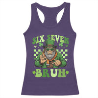 Bigfoot Six Seven Bruh Racerback Tank Top Gen Z Irish Gift