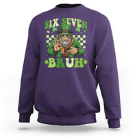 Bigfoot Six Seven Bruh Sweatshirt Gen Z Irish Gift