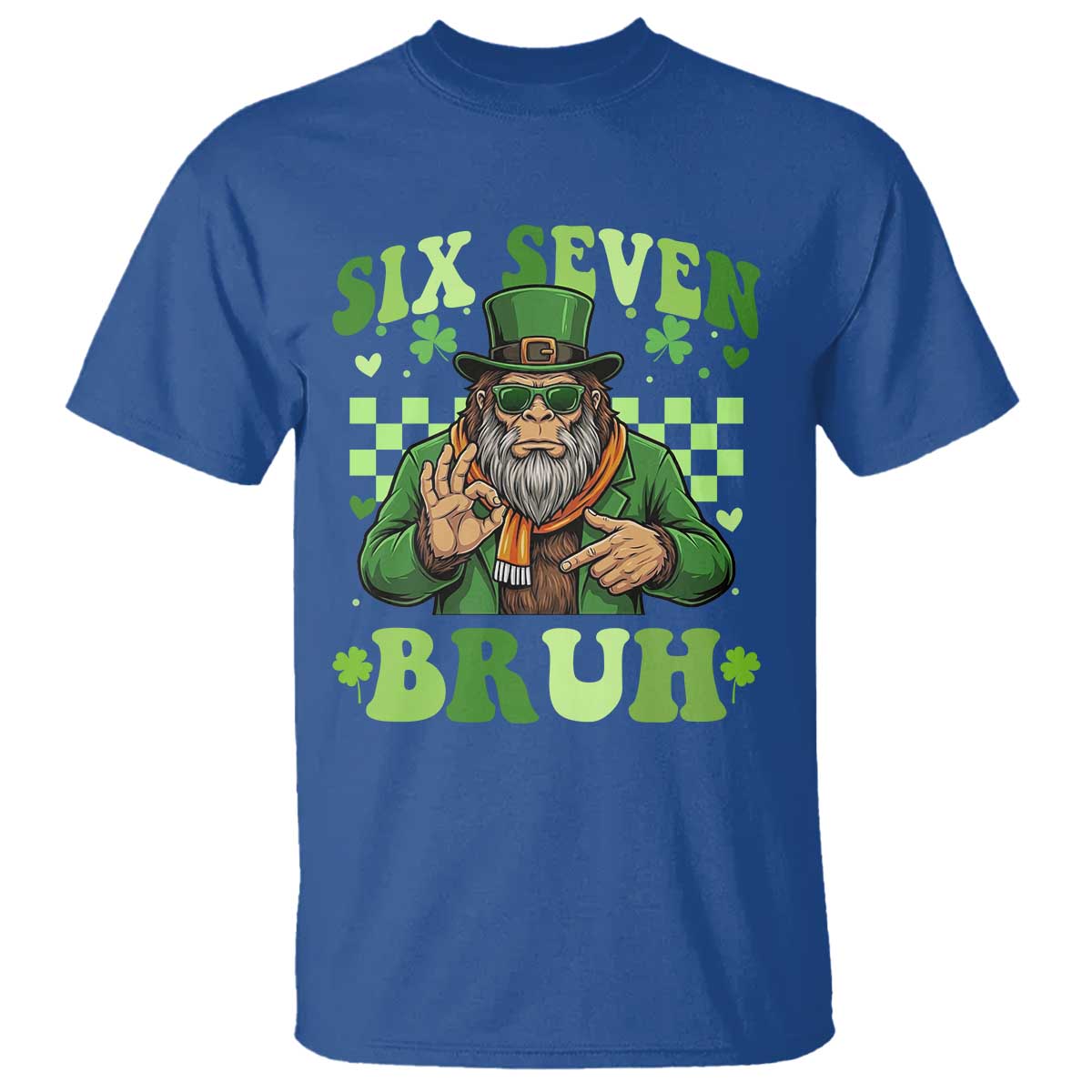 Bigfoot Six Seven Bruh T Shirt Gen Z Irish Gift