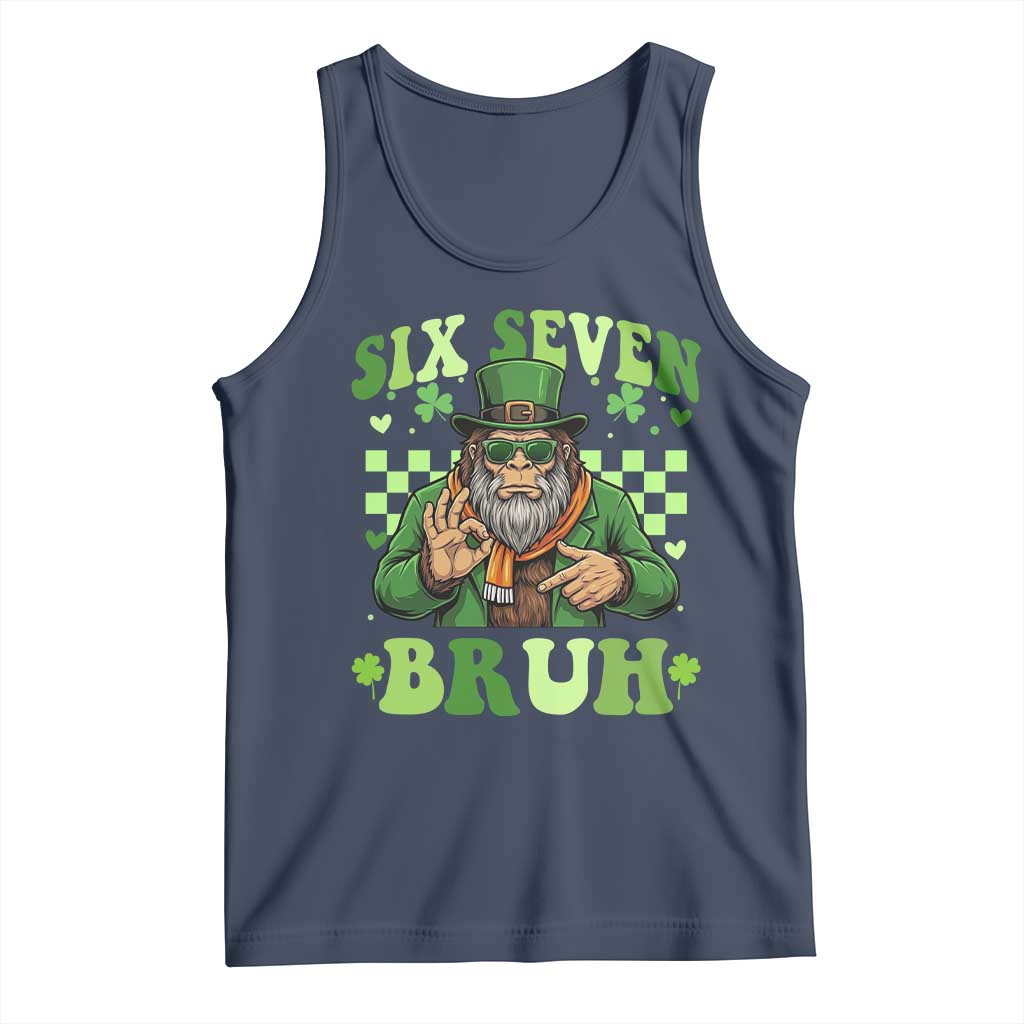 Bigfoot Six Seven Bruh Tank Top Gen Z Irish Gift