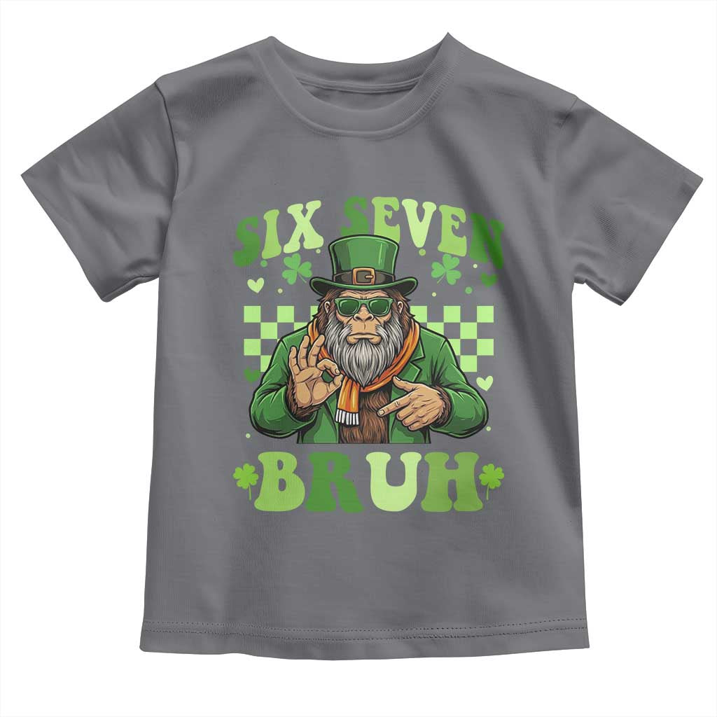 Bigfoot Six Seven Bruh Toddler T Shirt Gen Z Irish Gift